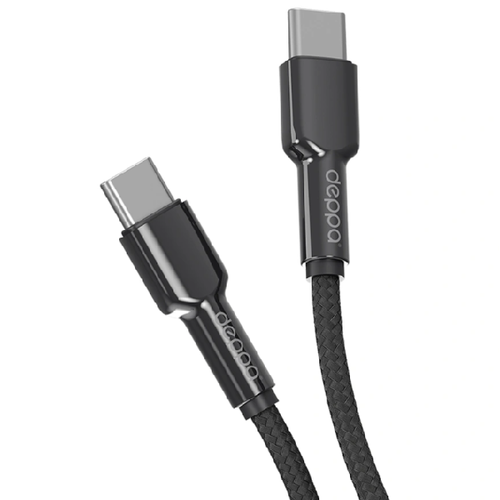 USB кабель Deppa Elite Type-C - Type-C 1m Black фото 