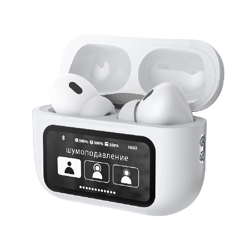 Bluetooth стереогарнитура Deppa Air Pro 3 ANC BT5.3 с БЗУ White (44213) фото 