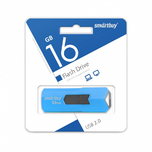 USB накопитель Smartbuy Stream (16Gb) Blue фото 